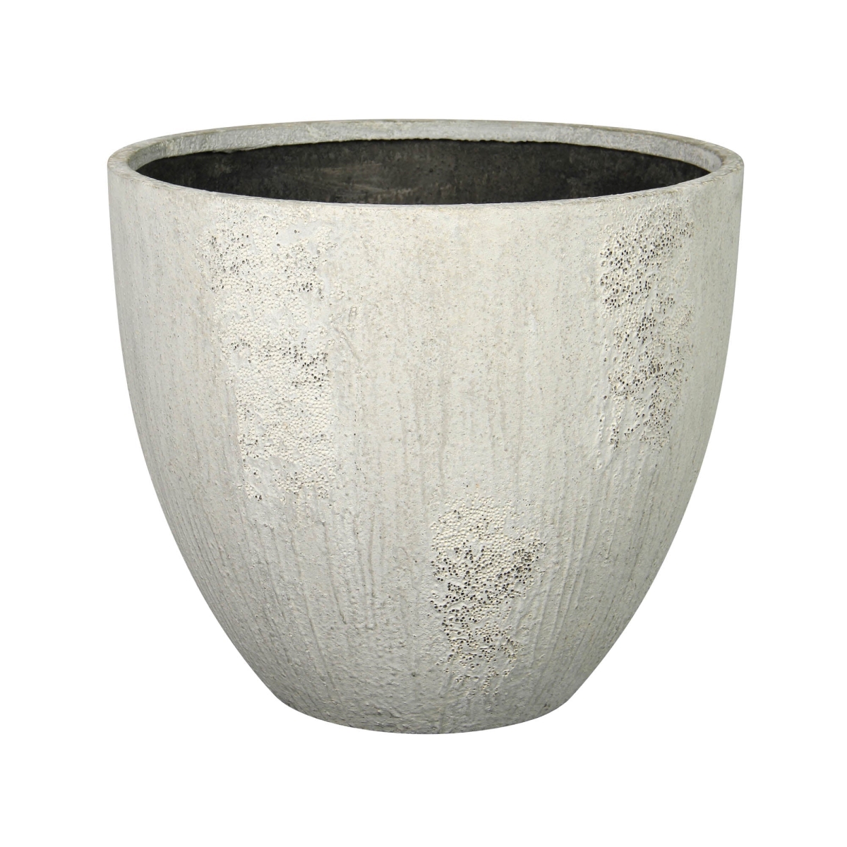 11.4 x 13 x 13 in. Patio Uxmal Small Pot, Antique White