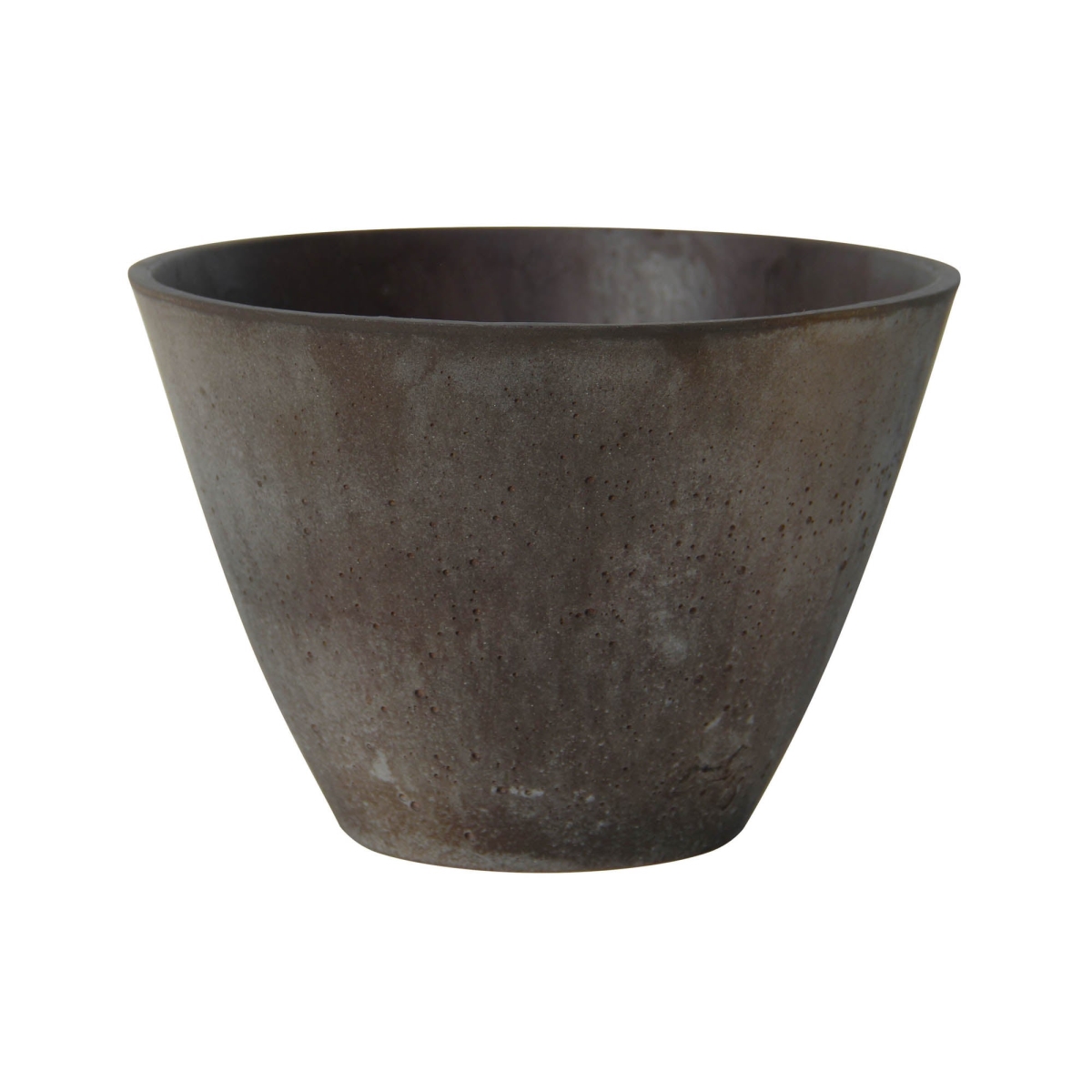 4.5 x 6.3 x 6.3 in. Patio Rustic Brown Conical Bowl