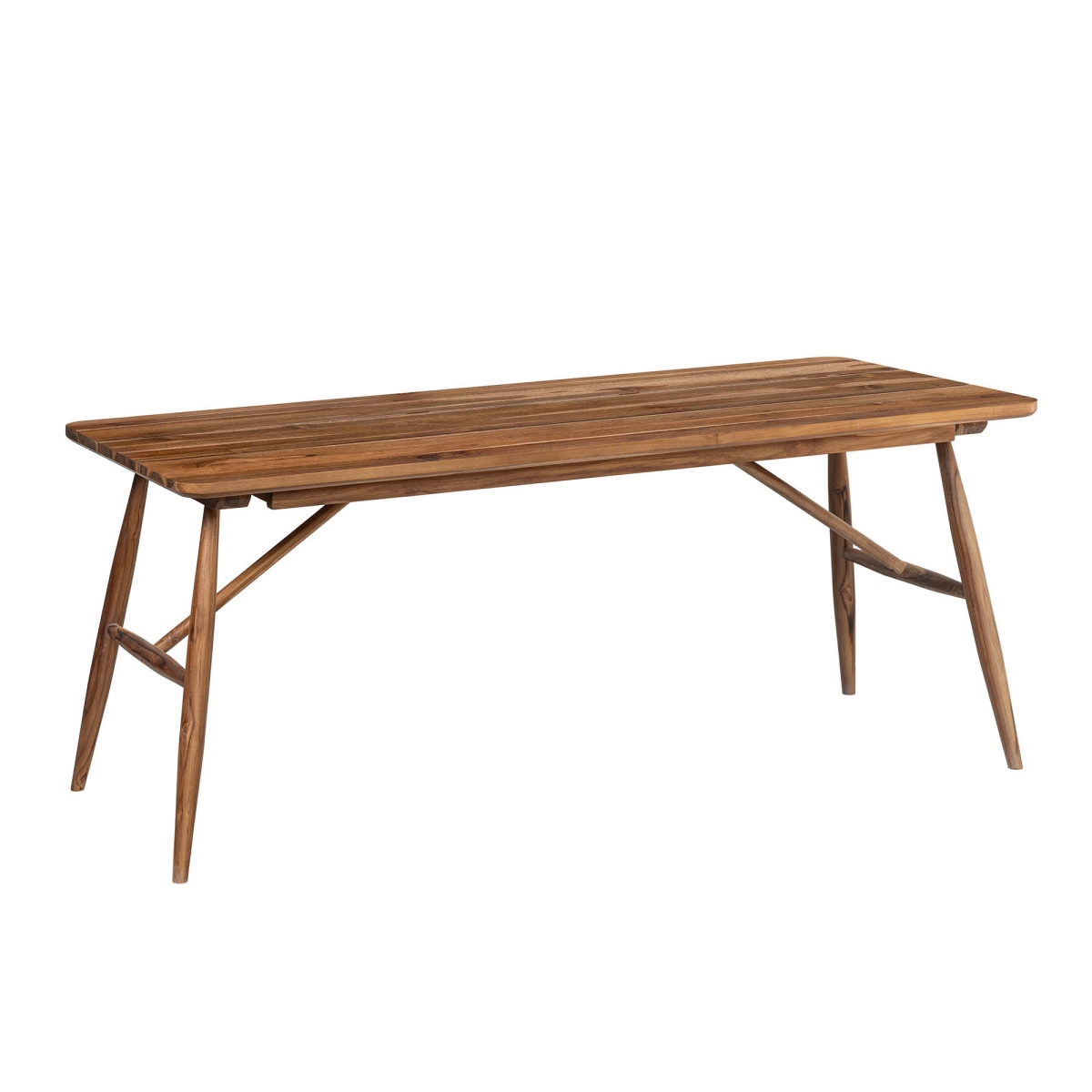 30 x 75 x 31.5 in. Vineyard Outdoor Dining Table, Brown