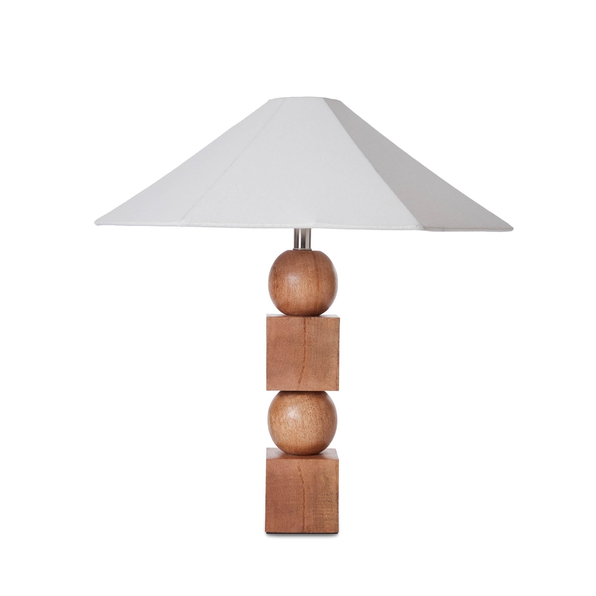 23 x 23 x 23 in. Skye Geometric Table Lamp, Brown