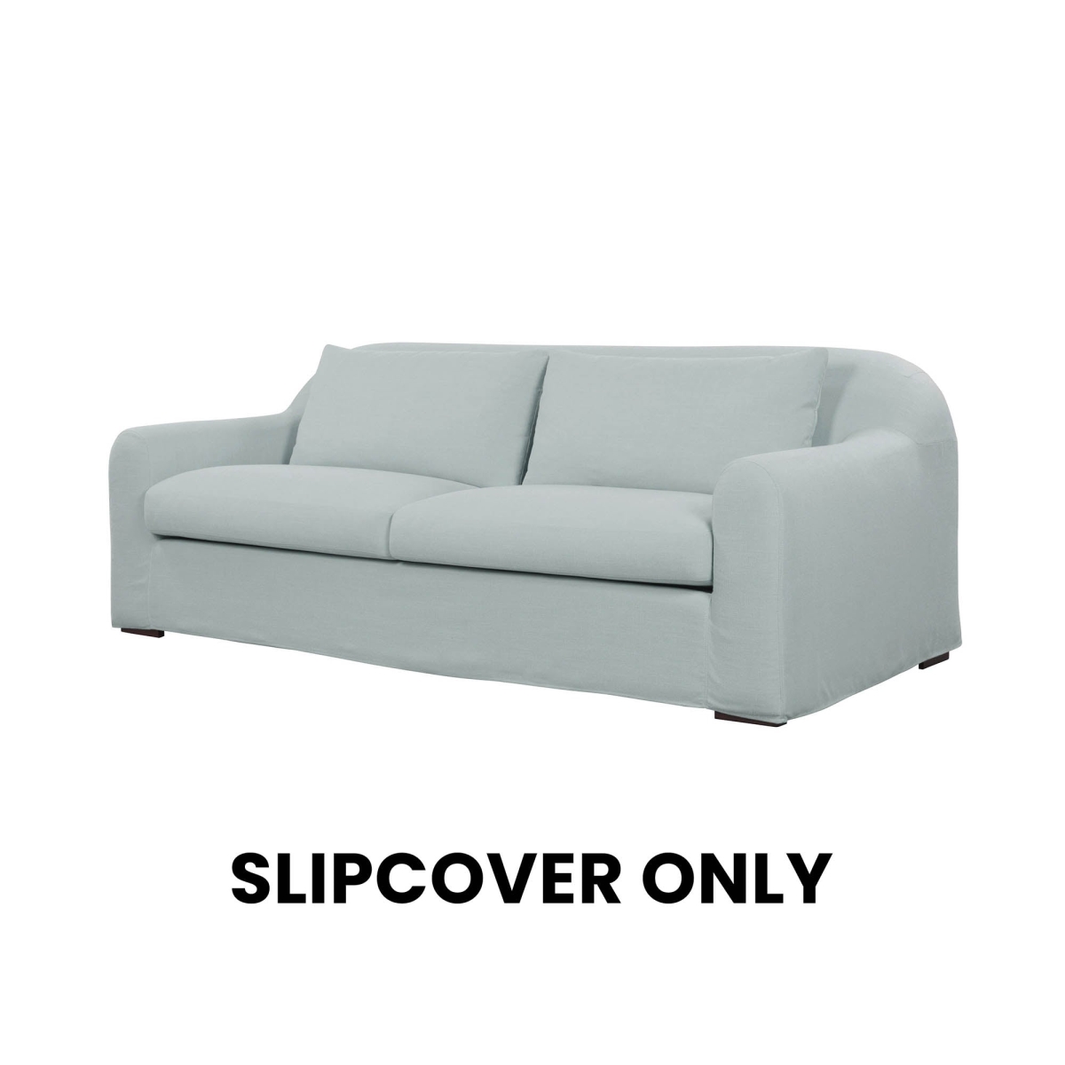 31.9 x 85.8 x 40.9 in. Seating Las Vegas Harper Slipcover with Linen Sky, Blue