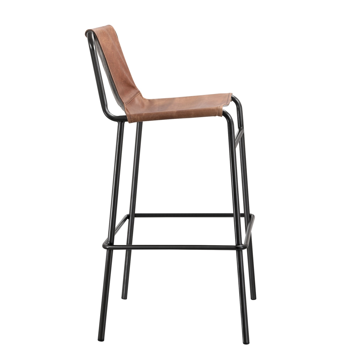 36 x 21 x 21 in. Seating Coachella Duke Counter Stool, Brown & Black