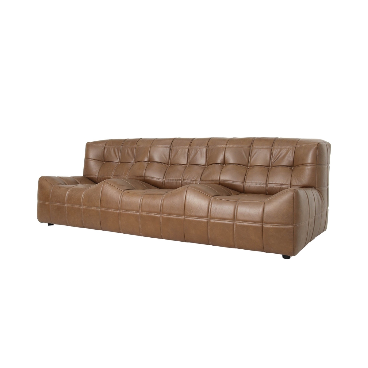 29.5 x 93 x 40 in. Seating Chateau Antique Sienna Linear Sofa, Brown
