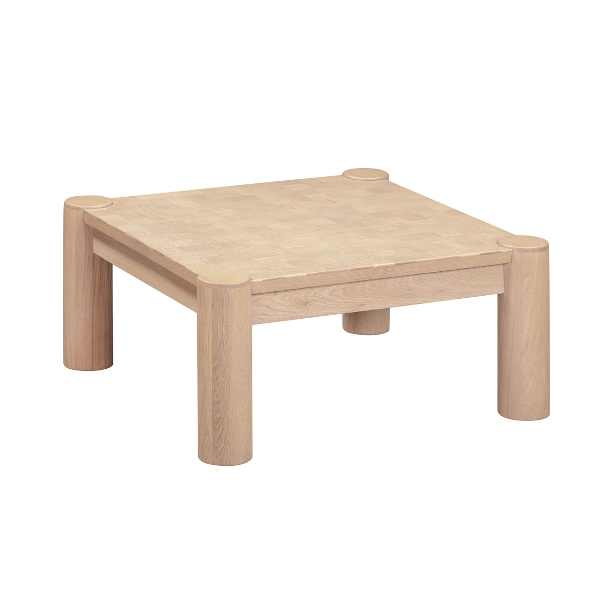 18 x 35 x 35 in. Bungalow Checkerboard Coffee Table, Brown