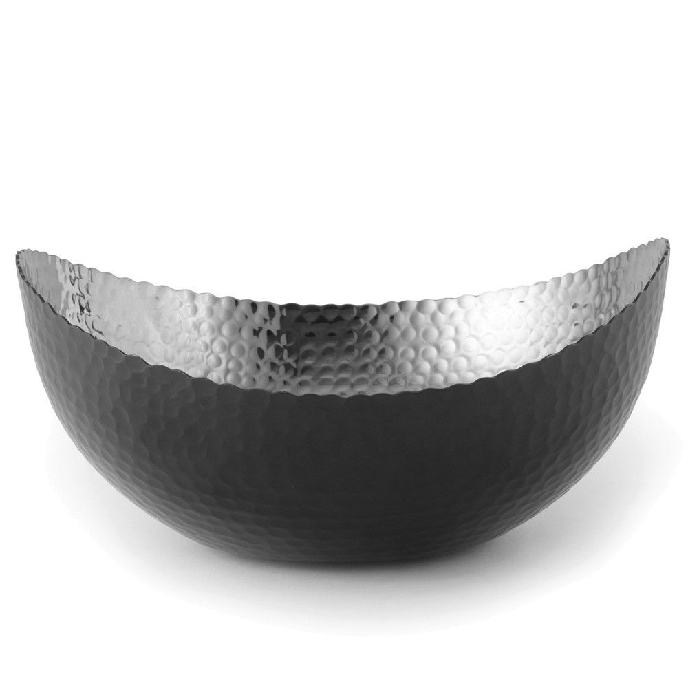 Picture of Leeber 72074 10 x 9.75 in. Eclipse Bowl&#44; Black & Nickel
