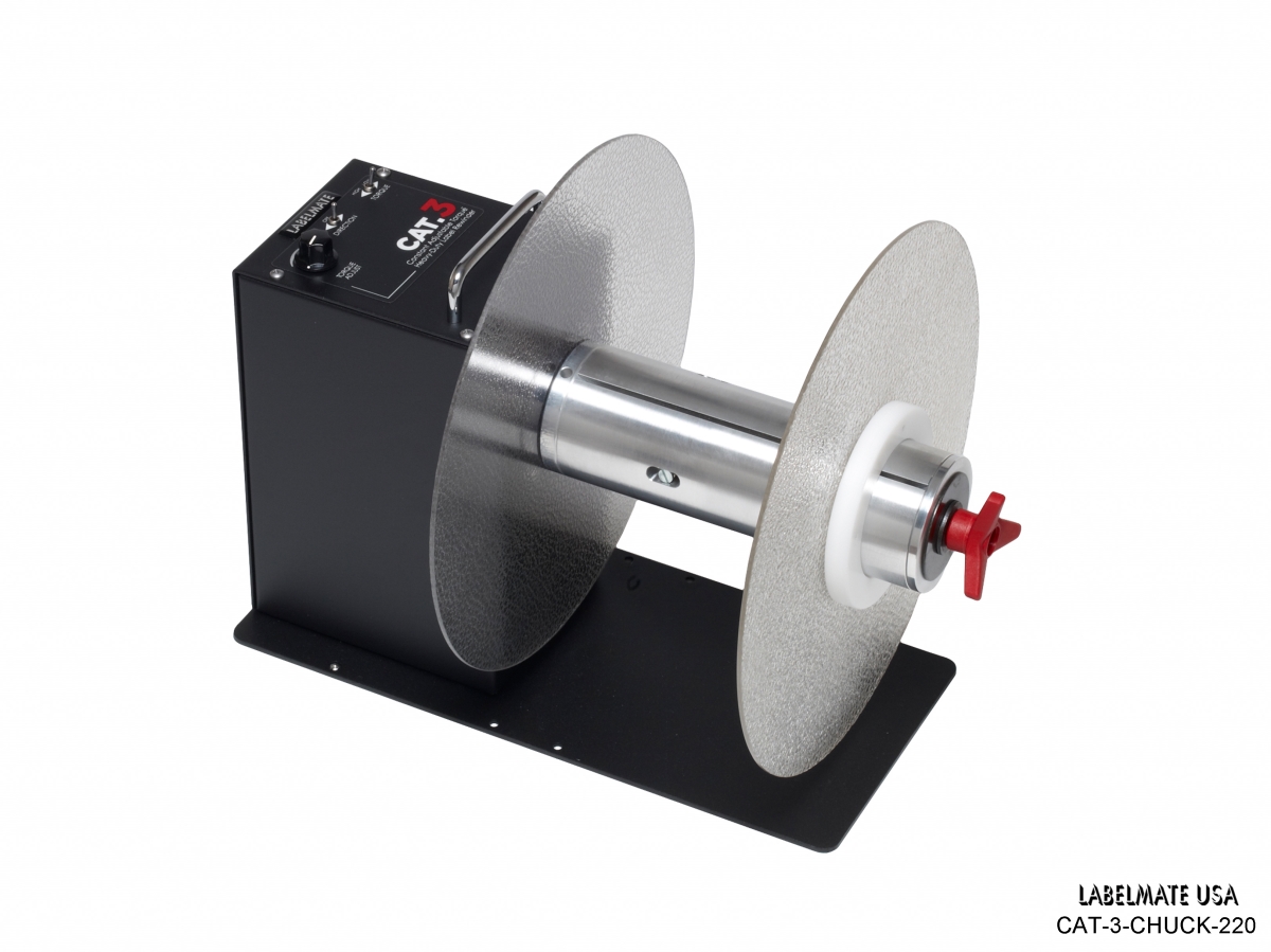 CAT-3-CHUCK-220 Heavy Duty Label Mate Rewinder