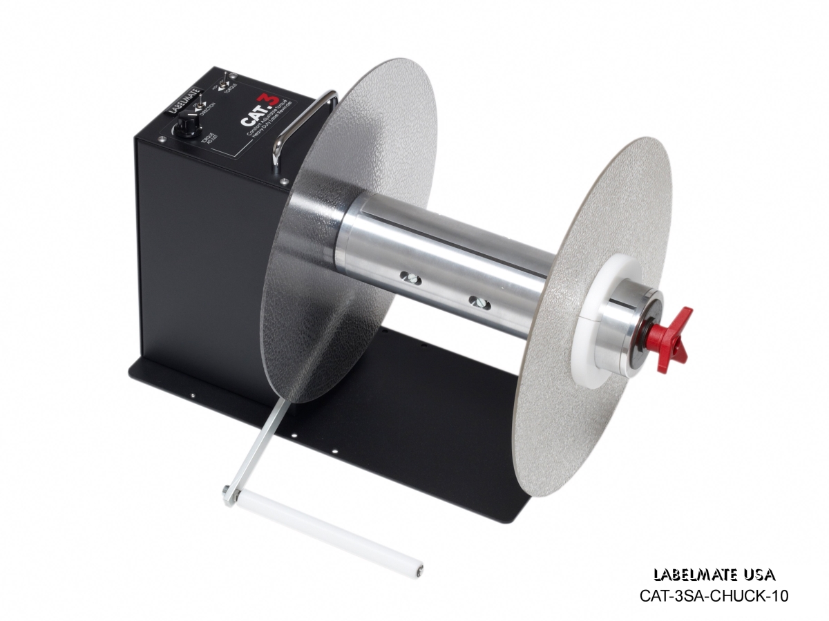 CAT-3SA-CHUCK-10 Rewinder with Sensor Arm 6 in. Media