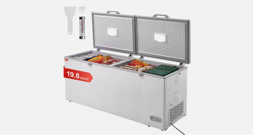Picture of VEVOR JYLJ198CFTBSTD54H VEVOR Chest Freezer 19.8 cu.ft / 561 L Large Deep Freezer & 4 Removable Baskets