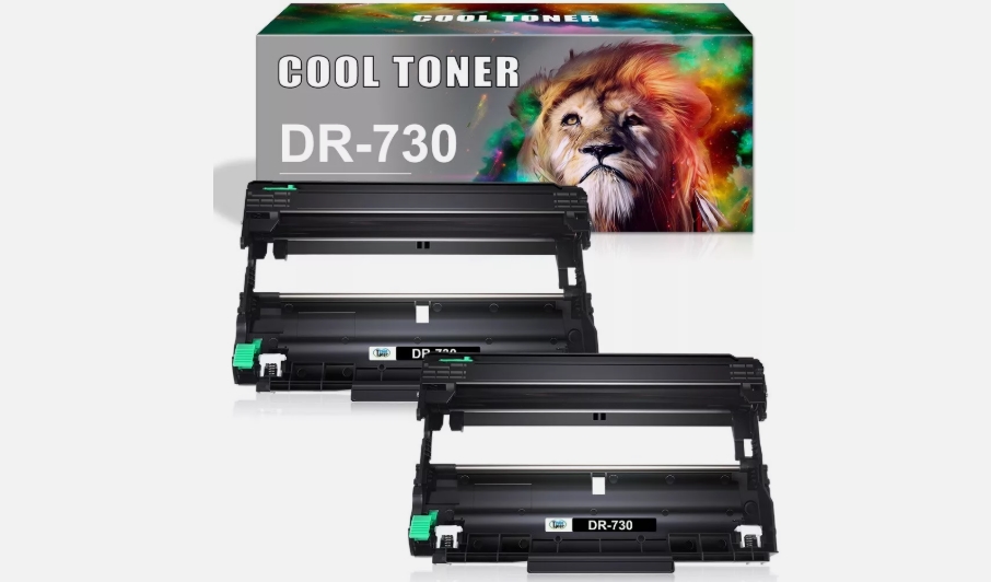 Picture of Cool Toner TN760 TN-760 2 PK DR730 Drum Unit For Brother TN760 HL-L2350DW L2370DW MFC-L2710DW printer