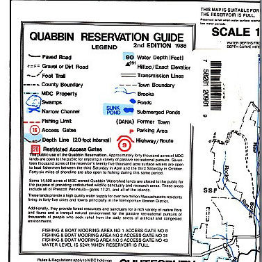 103304 Quabbin Reservation Guide Map
