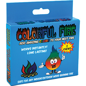 Picture of Colorful Fire 281195 Fire Flame Colorant for Wood Burning Fireplaces - 3 Pack Per Box