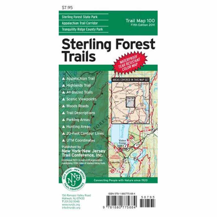 Picture of New York-New Jersey Trail Conference 103422 Sterling Forest Map 7th Edition Book