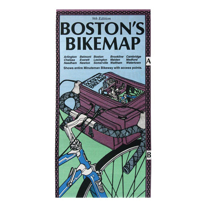 Picture of Rubel 790425 Boston Bike Map Biking Guides Book