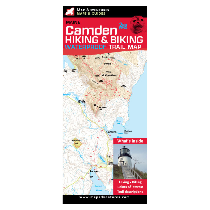 Picture of Map Adventures 103092 Camden Maine Waterproof Guide Map Book