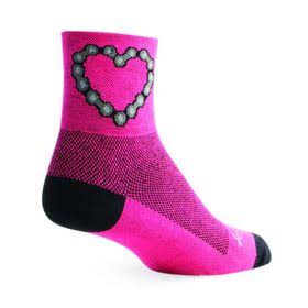 567111 Chain Luv Classic Crew Socks, Large & Extra Large