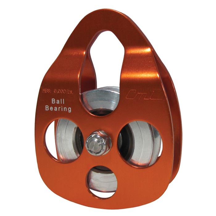 2.37 in. Orange Aluminum Sheave Ball Bearing