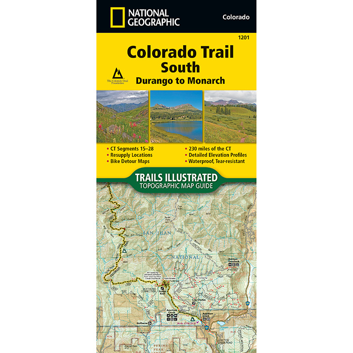 Colorado Trail South Trail Map No.1201
