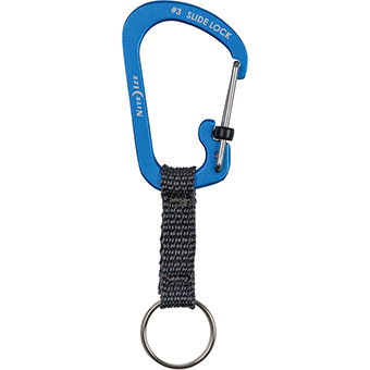 Nite Ize SlideLock KeyRing Aluminum - Blue | by West Marine