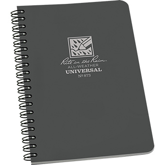 359988 4.625 x 7 in. Spiral Notebook - Grey