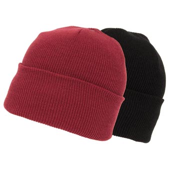 Super-Stretch Cuff Hat - Assorted Dark Colors - One Size - Made in USA
