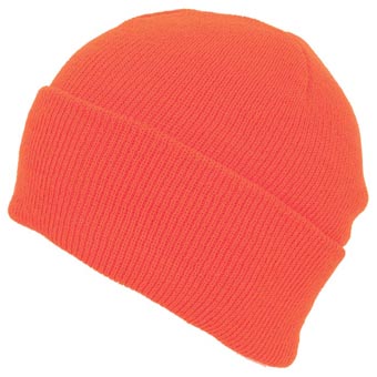 Super-Stretch Cuff Hat - Blaze Orange - One Size - Lightweight