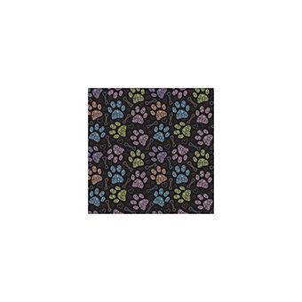 Picture of Carolina Manufacturing 518068 Bandana Colorful Paws - 22 x 22 in.