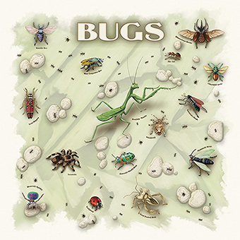 104124 Bugs Bandana, 22 x 22 in.