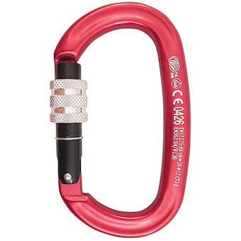 435410 Ovalone Aluminum Screw Gate Anodized Carabiner