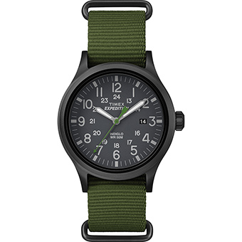379202 Expedition Scout Full Size Watch Nylon Strap, Green