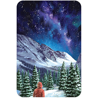 Milky Way Night Hike Sticker
