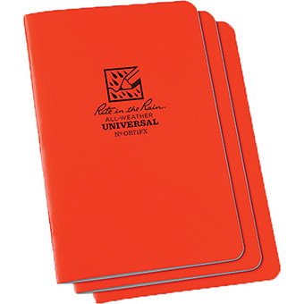 Picture of Rite in the Rain 359975 4.62 x 7 in. Notebook&#44; Orange - Pack of 3