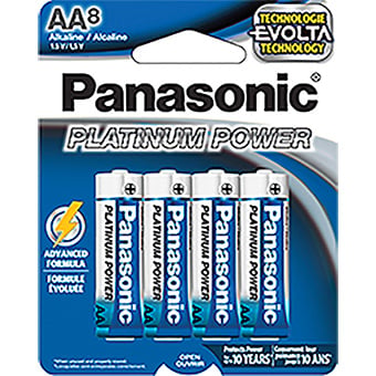 AA Alkaline Platinum Power Batteries - Pack of 8