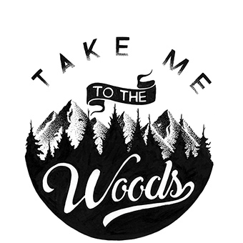 Take Me to the Woods Sticker