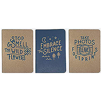 Picture of Gibbs Smith 434890 Solitude Notebook - Set of 3