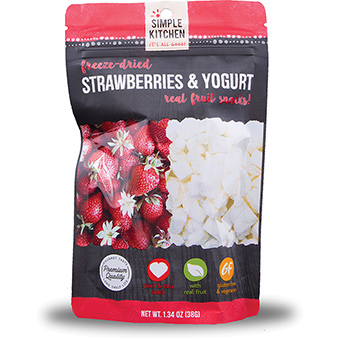 Picture of Wise Foods 694981 Simple Kitchen Freeze-Dried Strawberries & Yogurt