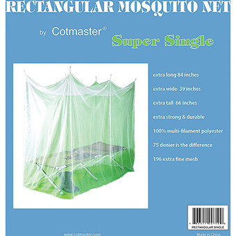 Picture of Cotmaster 356210 Single & Twin Mosquito Net - 39 x 84 x 66 in.