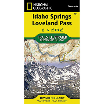 Picture of National Geographic 603362 Idaho Springs Loveland Pass Map