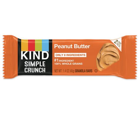 Picture of Kind 250639 Simple Crunch Peanut Butter Bars