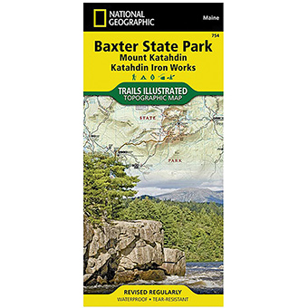 Picture of National Geographic 603178 No.754 Baxter State Park Mount Katahdin Book, Katahdin Iron Works