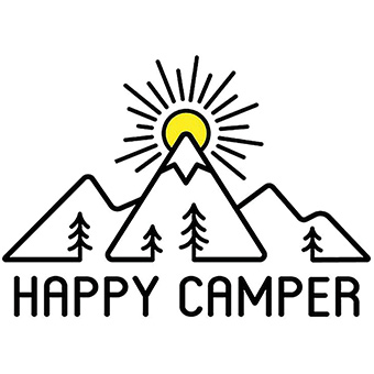 470152 Happy Camper Sticker