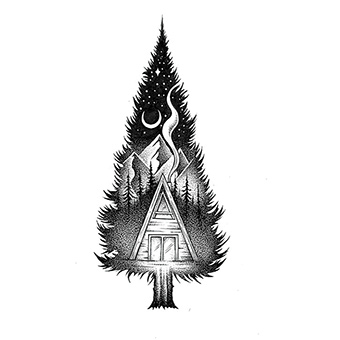 A Cabin Sticker