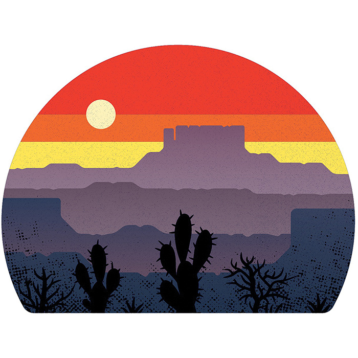 Desert Layers Sticker