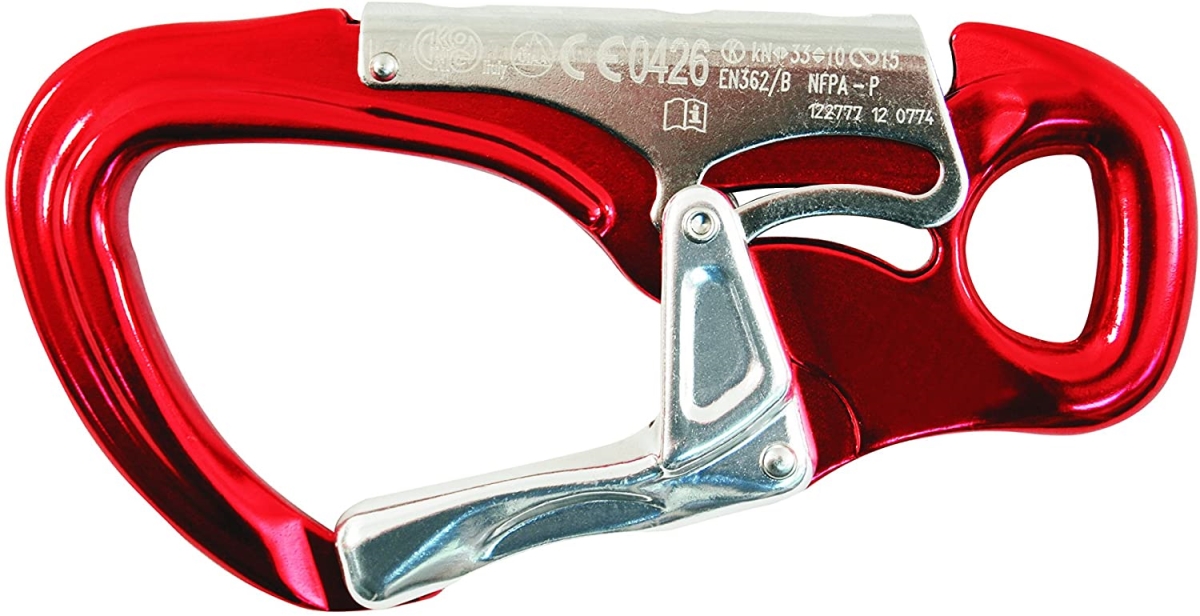 432385  Tango Anodized Carabiner, Orange & Black