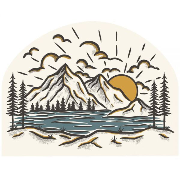 Sunrise Mountain Sticker
