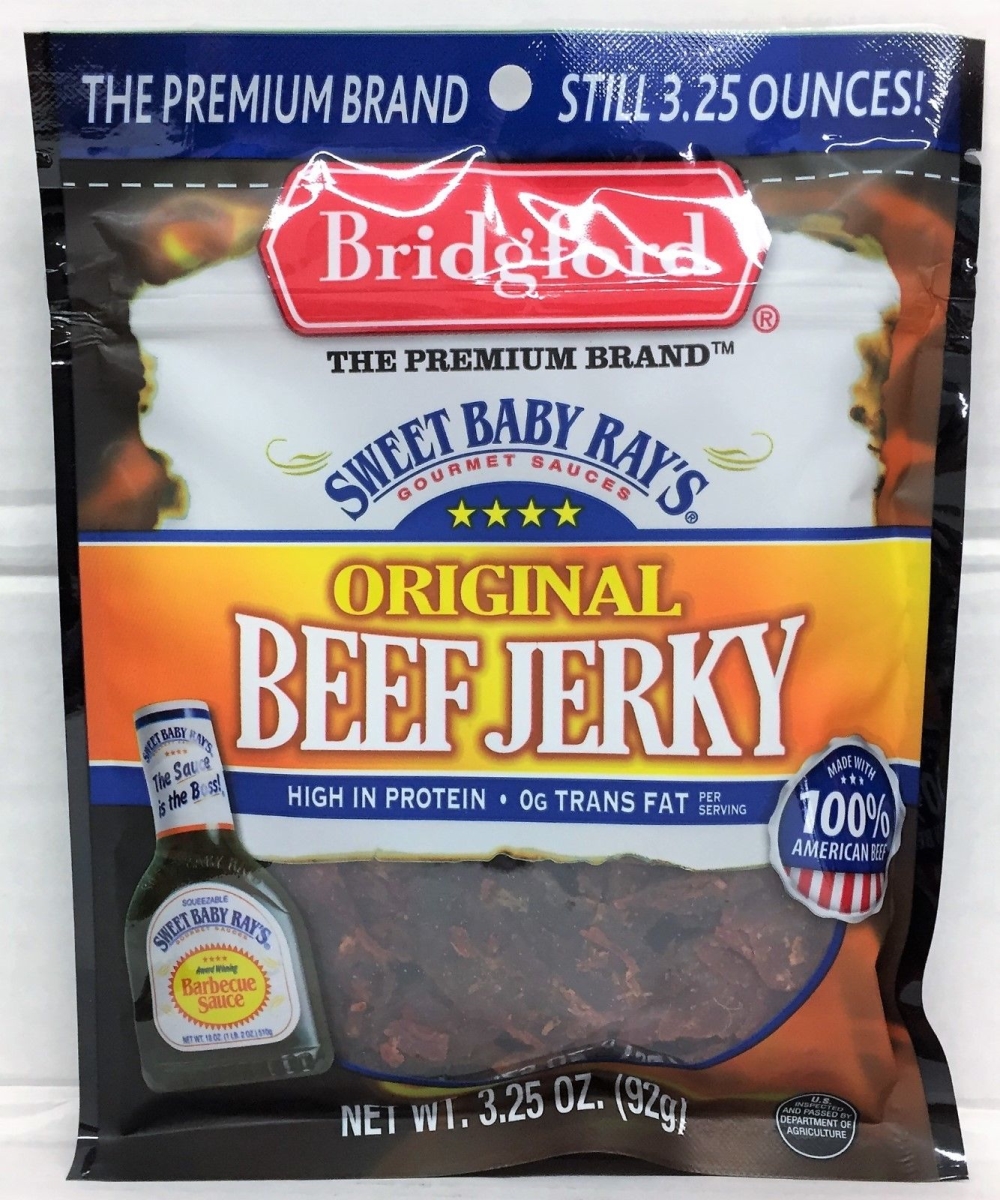 Picture of Sweet Baby Rays 528736 3.25 oz Bridgeford Original Beef Jerky