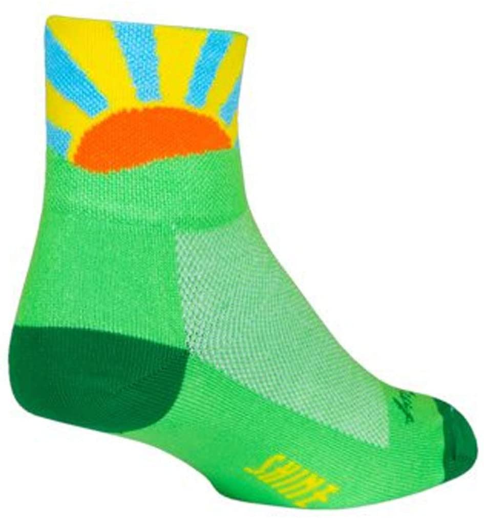 272121 Cycling & Running Socks, Sunshine -Large & Extra Large