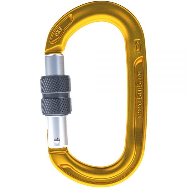 422167 Oxy Screw Gate Carabiner, Gold