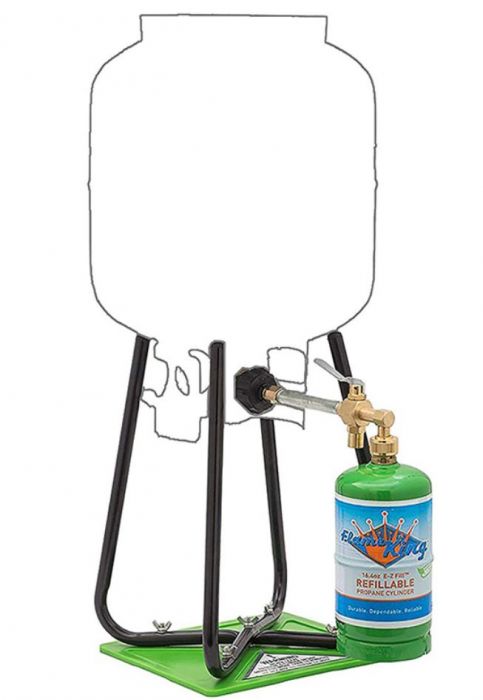 Olicamp Refill Propane Kit, Refill Valve & 1 Litre Canister