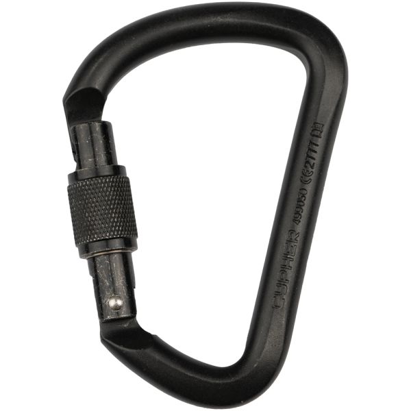 G Series Large D SG Still Zinc Coated Steel Keylock, Black