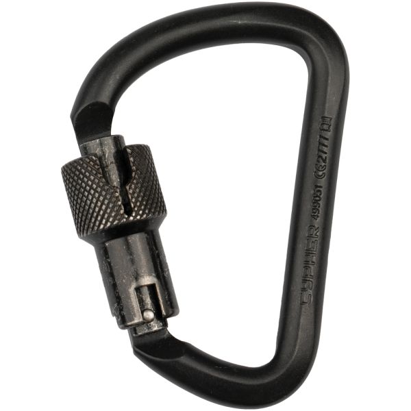 G Series Large D TL ANSI Still Zinc Coated Steel Keylock, Black